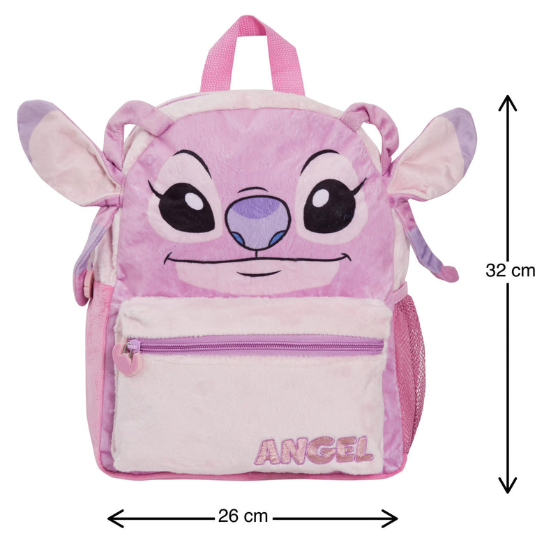 Disney Lilo and Stitch Angel Backpack For Girls Plush 3D School Rucksack Lunch Book Bag