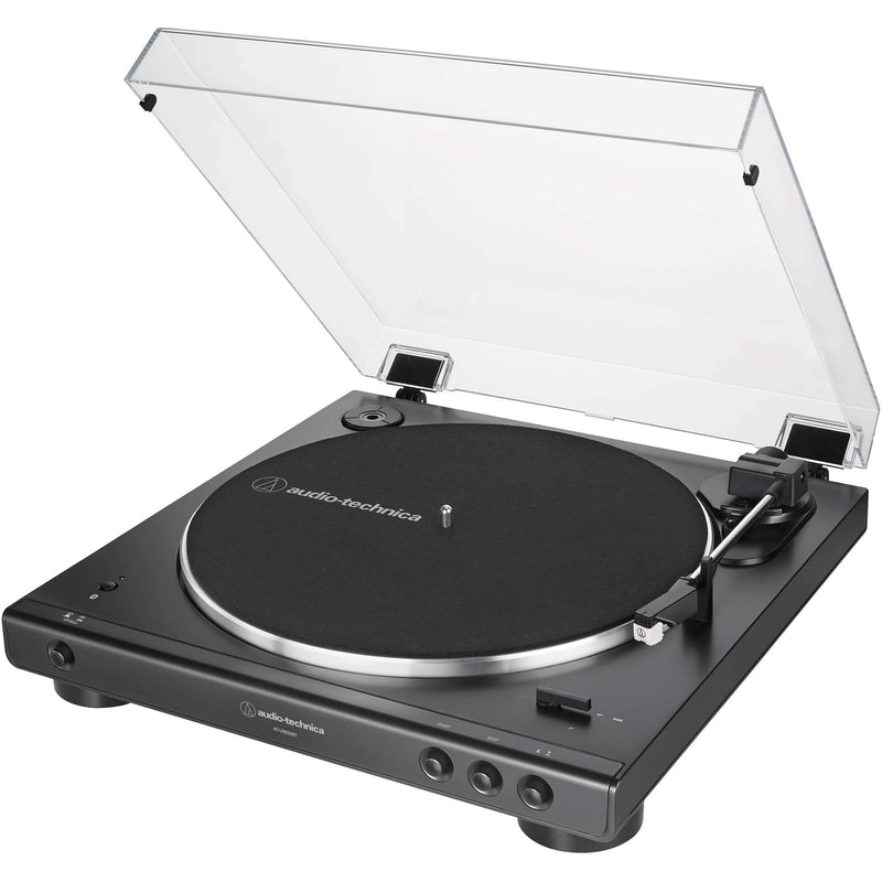 Audio-Technica AT-LP60XBT Bluetooth Transmit Turntable Compatible for Edifier R1010BT Speakers Exclusive to Digitalis Audio (Bluetooth Black Speakers)