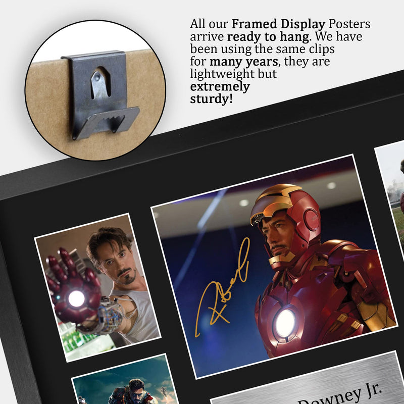 HWC Trading FR A3 Robert Downey Jr Ironman Presents Printed Signed Autograph Picture for Movie Memorabilia Fans - A3 Framed