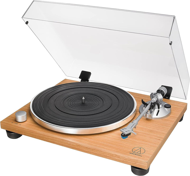 Audio-Technica LPW30TK Manual Belt Drive Wood Base Turntable Teak