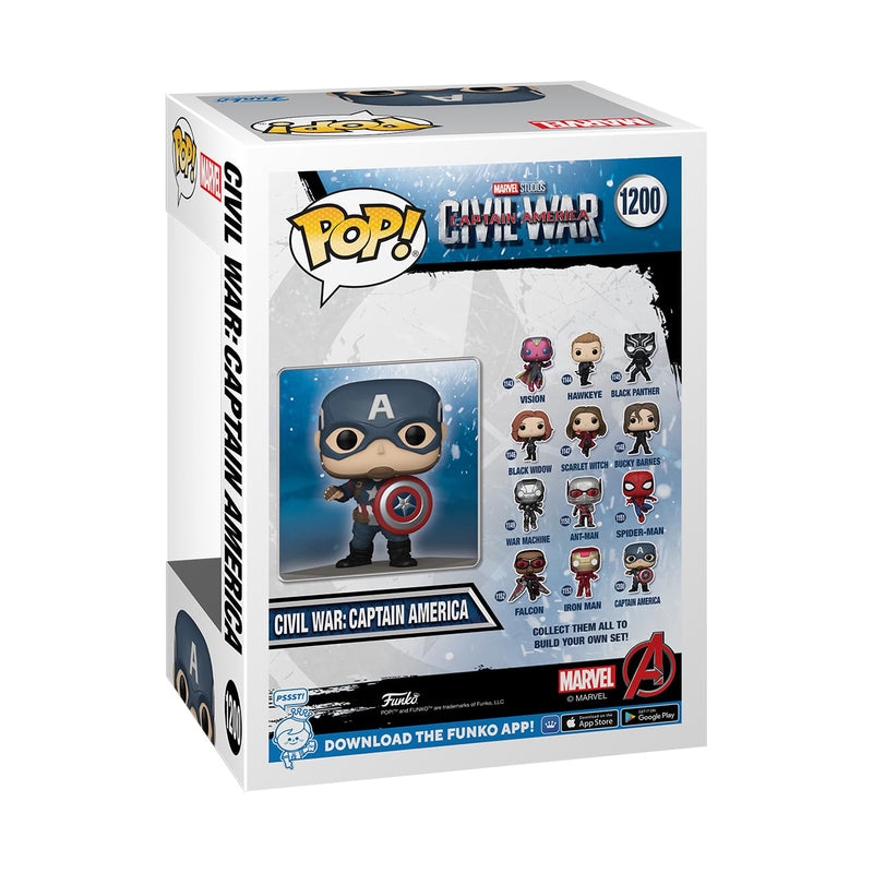 Funko Pop! Marvel: Civil War Build A Scene - Captain America - Amazon Exclusive - Collectable Vinyl Figure - Gift Idea - Official Merchandise - Toys for Kids & Adults - Movies Fans