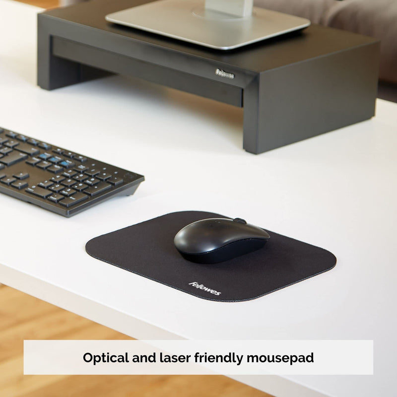 Fellowes Solid Colour Mouse Pad - Black