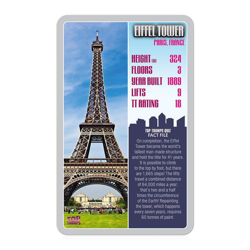 Top Trumps Skyscrapers Classics Card Game, learn facts about the Burj Khalifa, The Shard and the Empire State Building in this educational packed game, gift and toy for boys and girls aged 6 plus