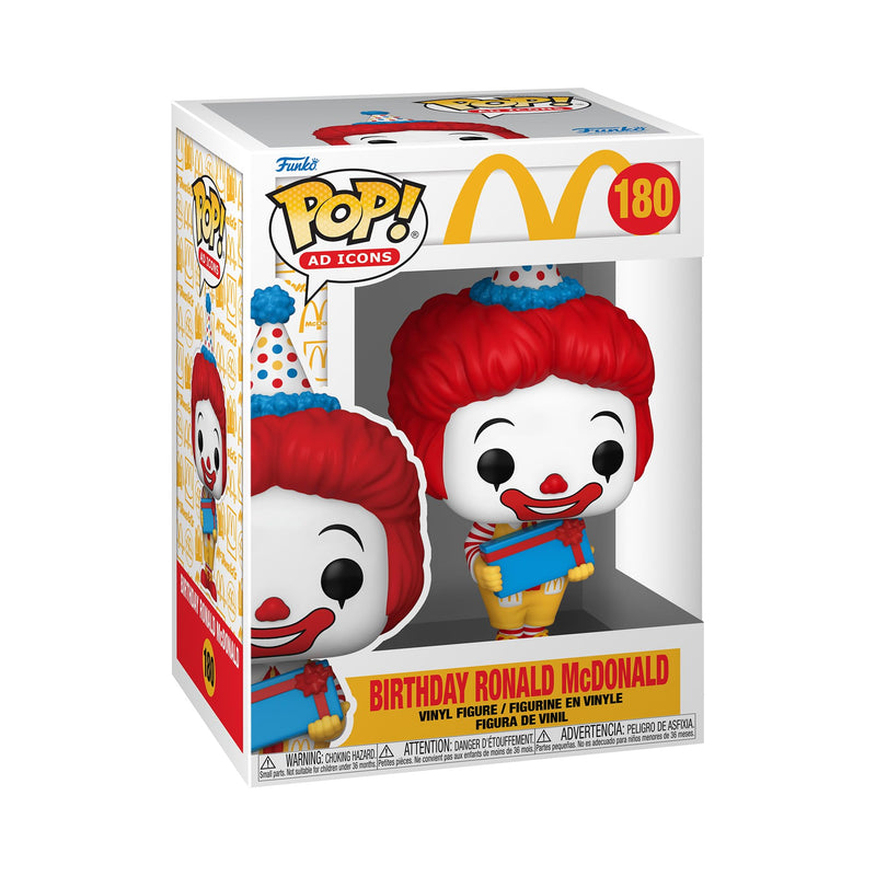 Funko POP! Ad Icons: McDonalds - Birthday Ronald McDonald - McDonald's - Collectable Vinyl Figure - Gift Idea - Official Merchandise - Toys for Kids & Adults - Ad Icons Fans