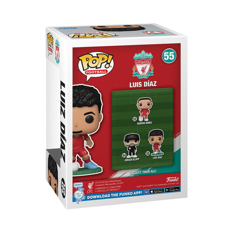 Funko POP! Soccer: Liverpool FC - Luis Diaz - Collectable Vinyl Figure - Gift Idea - Official Merchandise - Toys for Kids & Adults - Sports Fans - Model Figure for Collectors and Display