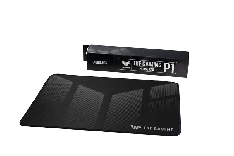 ASUS TUF Gaming P1 portable 260 x 360mm mouse pad with water-resistant coating, stitched edges and non-slip rubber base