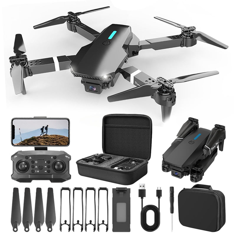 Clearance Drone With 1080p HD FPV Camera, 2.4GHz Wifi Mini 𝗗𝘂𝗮𝗹 Camera Drone Foldable RC Quadcopter For Adults And Kids App Control Drone Gifts For Beginners Lightning Deals Sales Today