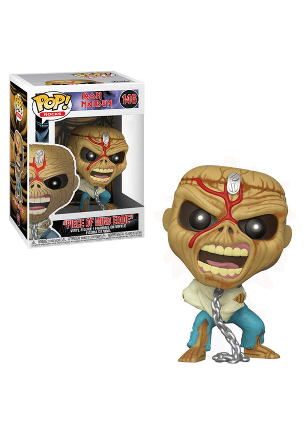 Funko POP! Rocks: Iron Maiden - Piece Of Mind - (Skeleton Eddie) - Collectable Vinyl Figure - Gift Idea - Official Merchandise - Toys for Kids & Adults - Music Fans - Model Figure for Collectors