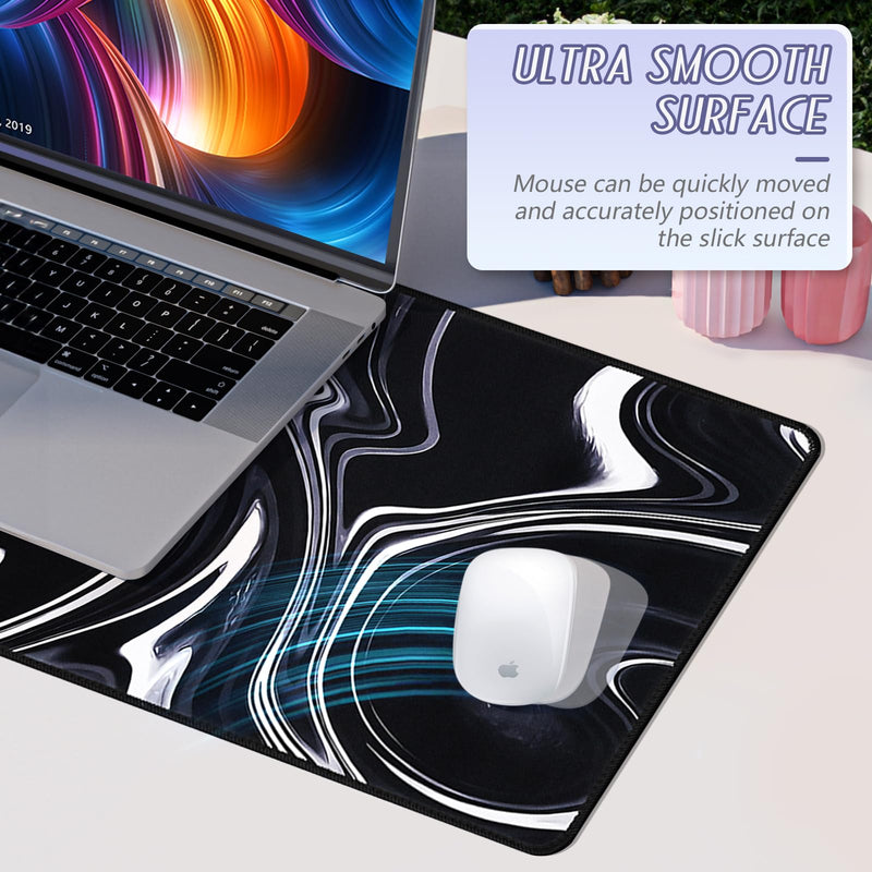 YUWLDD Mouse Pad Gaming Large Desk Pad (31.5 x 11.8 x0.12 inch) Washable Mouse Pad Laptop Desk Mat, Japanese Mouse Pad with Anti-Slip Rubber Base, Extended Mouse Pad for Office & Home.