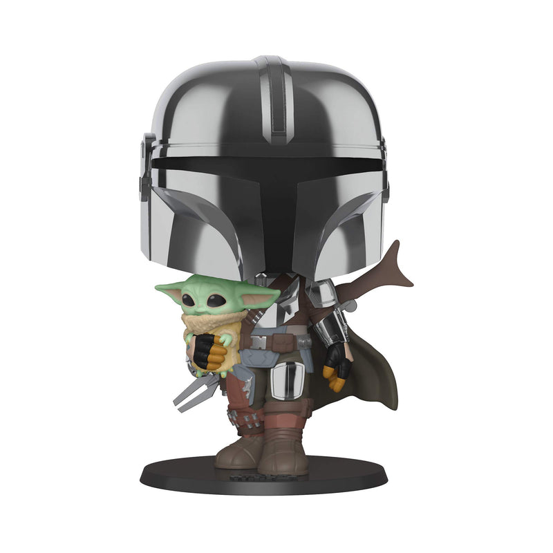 Funko Pop! StarWars: the Mandalorian-10 Inch Mando - 1/6 Odds for Rare Chase Variantrome - Star Wars: the Mandalorian - Collectable Vinyl Figure - Gift Idea - Official Merchandise - TV Fans