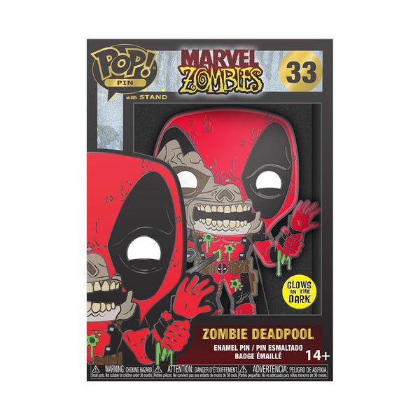 Funko Large Enamel Pin MARVEL: Zombie Deadpool - Deadpool - Marvel Zombies Enamel Pins - Cute Collectable Novelty Brooch - for Backpacks & Bags - Gift Idea - Official Merchandise