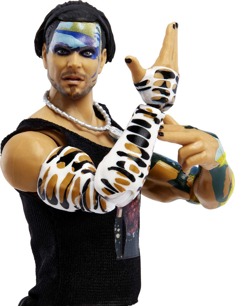 WWE MATTEL WWE Ultimate Edition Jeff Hardy Action Figure, 6-inch Collectible with Interchangeable Head, Swappable Hands & Entrance Gear for Ages 8 Years Old & Up, Multicolor (HDC93)