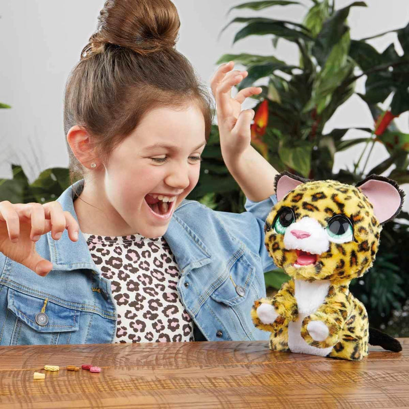 FurReal friends Lil’ Wilds Lolly the Leopard Animatronic Toy: Electronic Plush Pet, 40+ Sounds and Reactions; Ages 4 and Up, Multicolor (F4394)