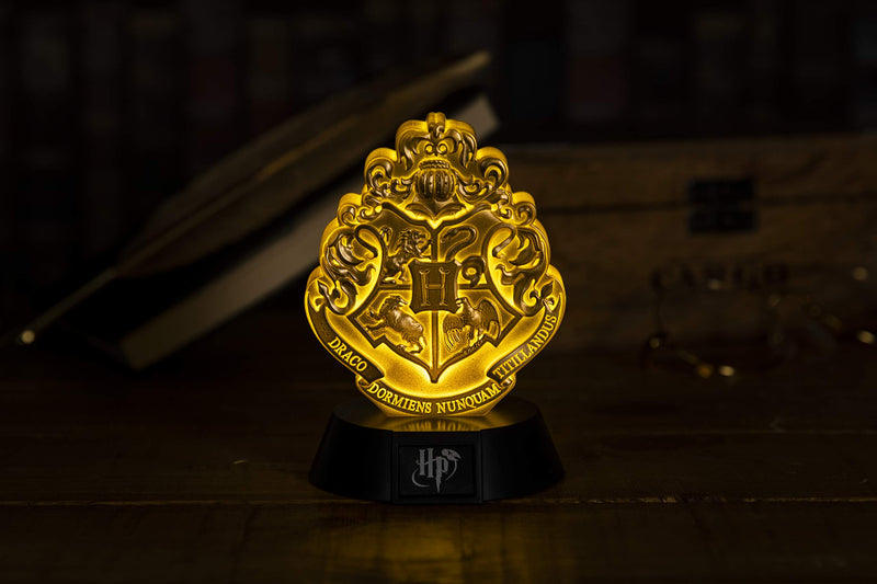 Paladone Hogwarts Crest Icon BDP | Inspired by Harry Potter Series | Ideal Night Kids Bedrooms, Office & Home | Pop Culture Lighting Merchandise, Gold