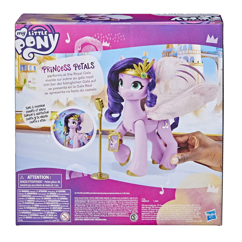 My Little Pony: A New Generation Movie Singing Star Princess Pipp Petals - 15-cm Pink Pony that Sings and Plays Music, Toy for Kids Age 5 and Up