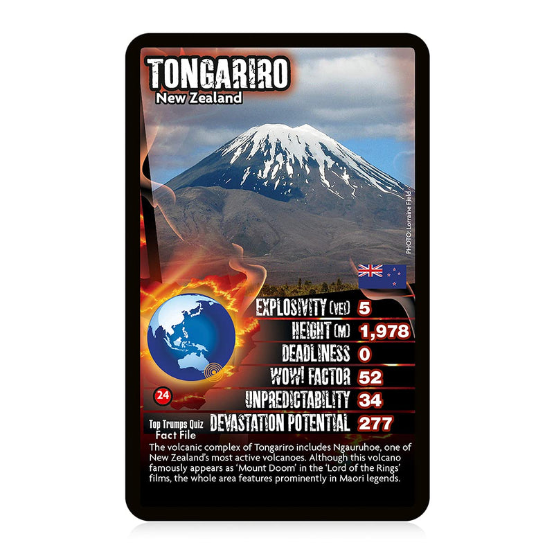 Top Trumps Volcanoes Classics Card Game, learn facts about Mount St Helen, Etna and Stromboli in this educational packed game, gifts and toys for boys and girls aged 6 plus