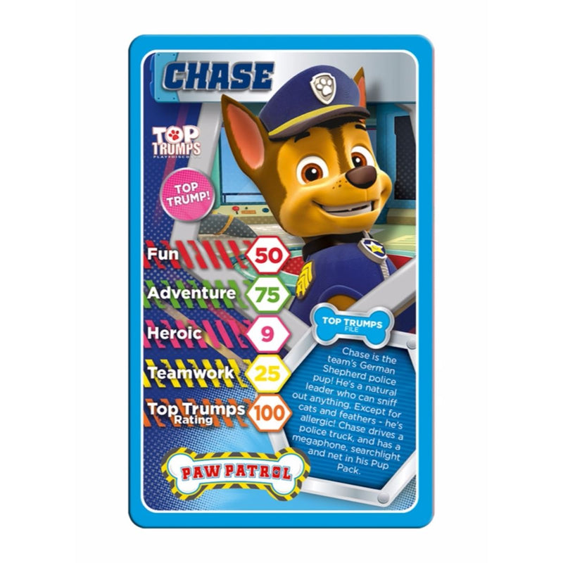 Paw Patrol Top Trumps Card Game