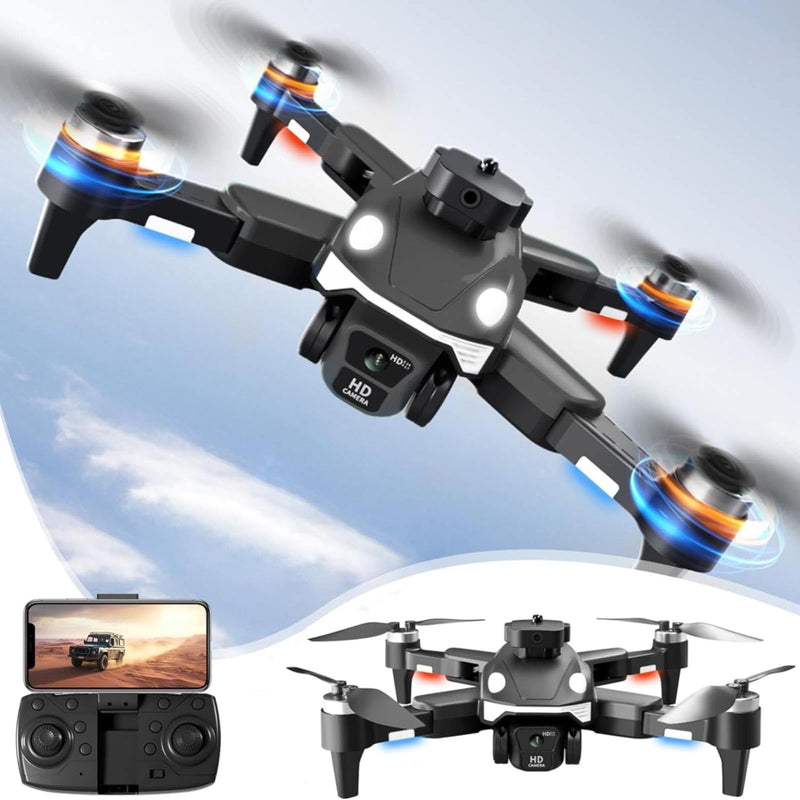 4K Brushless Motor Drone Aerial Photography Drone With Camera Versatile Quadcopter With Altitude Hold Headless Mode Camera Drone For Adults Foldable Remote Control Drone