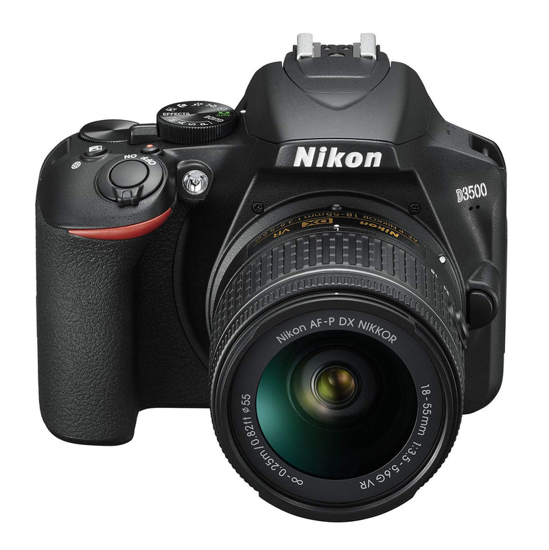 Nikon D3500 + AF-P DX 18–55 VR Kit - Black (Renewed)