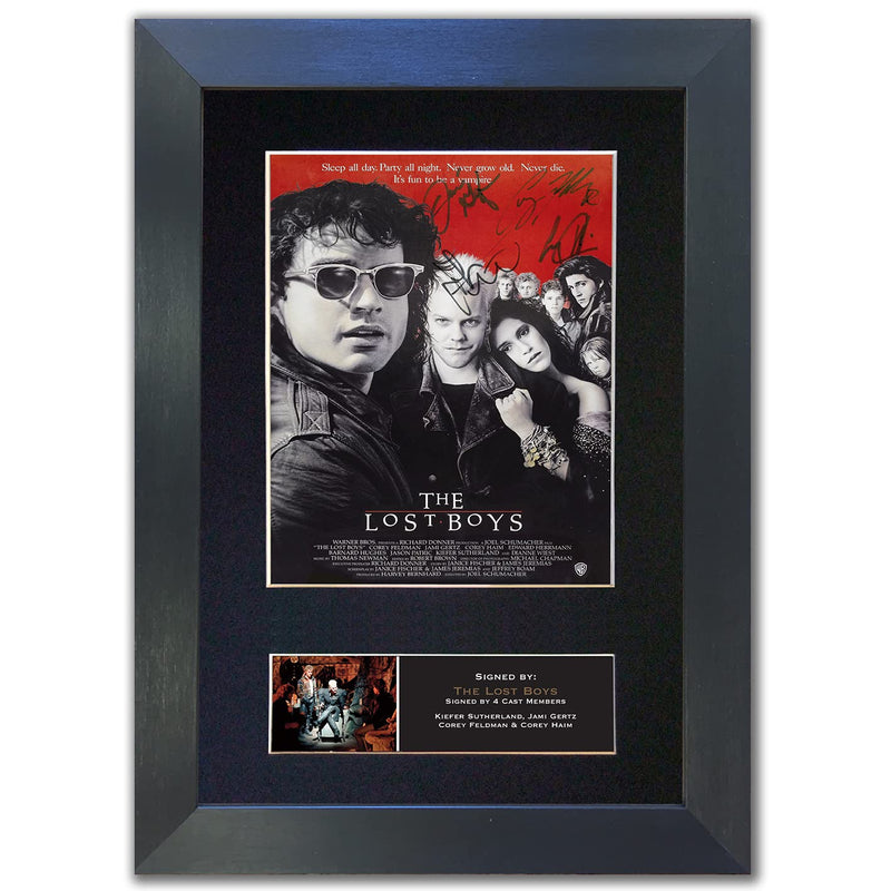 THE LOST BOYS Movie Poster Quality Autograph Mounted Signed Photo RePrint A4