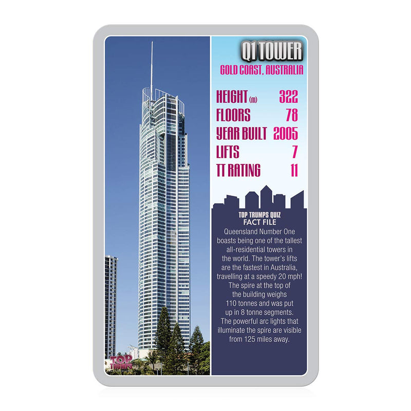 Top Trumps Skyscrapers Classics Card Game, learn facts about the Burj Khalifa, The Shard and the Empire State Building in this educational packed game, gift and toy for boys and girls aged 6 plus