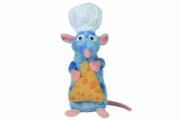 Simba 6315874987 – Disney Remy Soft Toy with Hat and Cheese ± 25 cm