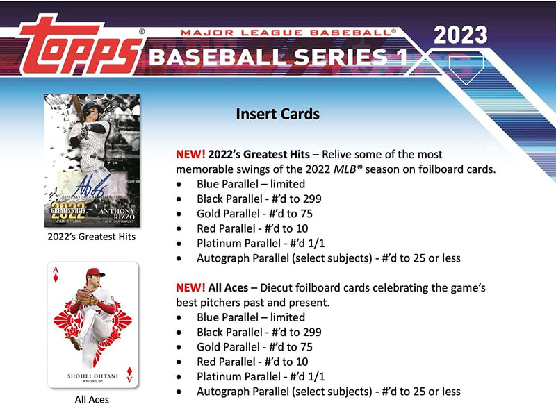 2023 Topps Series 1 Baseball Retail Display Box