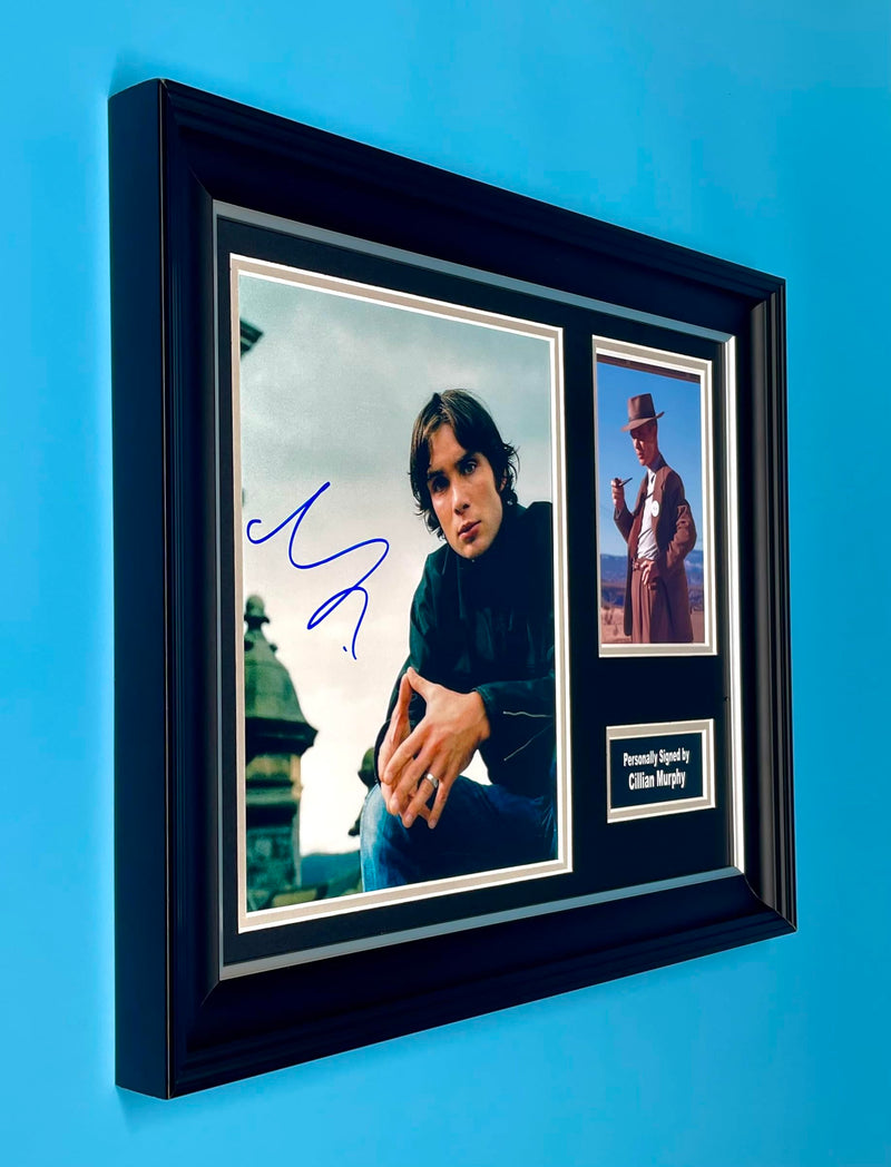 Generic Cillian Murphy Signed Photo In Luxury Handmade Wooden Frame & AFTAL Member Certificate Of Authenticity Autograph Movie Film TV Memorabilia Oppenheimer Poster