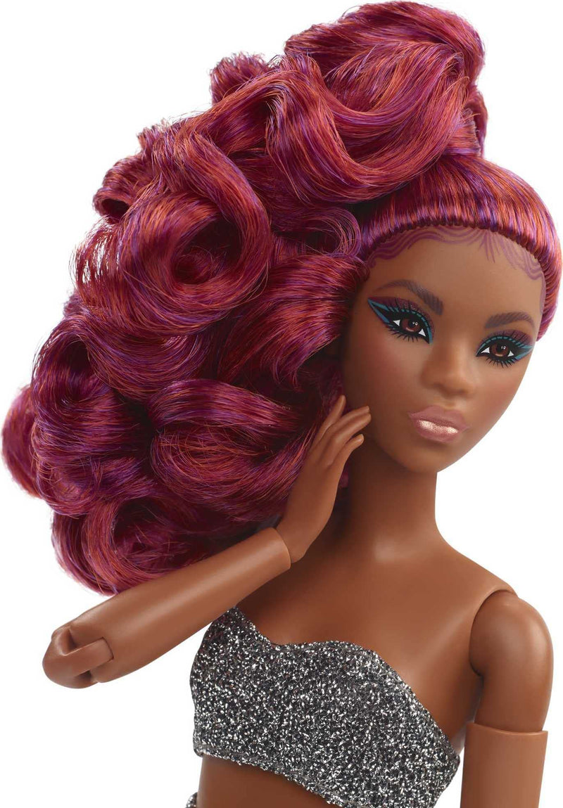 Barbie Signature Fully Posable Barbie Looks Doll (Petite, Curly Red Hair)