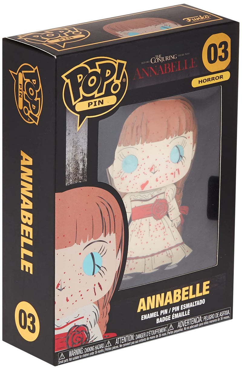 Funko - Pop Pin Annabelle 10 cm Dolls and Action Figures, Multicoloured (135813), único, Does not apply Synthetic, No Gemstone