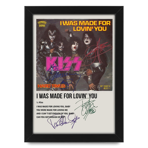Kiss Signed Poster Print- Limited Edition Autograph Fan Gift – Collectible Memorabilia Merchandise