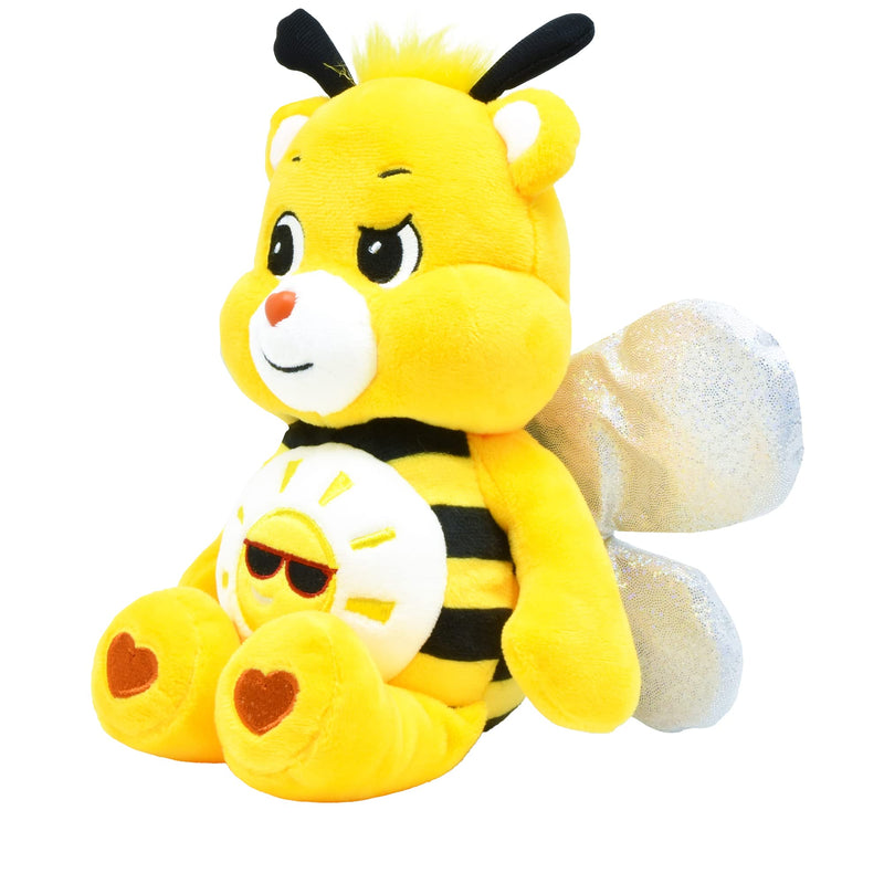 Care Bears | Bumble Bee Bear 22cm Bean Plush | Collectable Cute Plush Toy, Cuddly Toys for Children, Soft Toys for Girls and Boys, Cute Teddies Suitable for Girls and Boys Ages 4+ | Basic Fun 99309