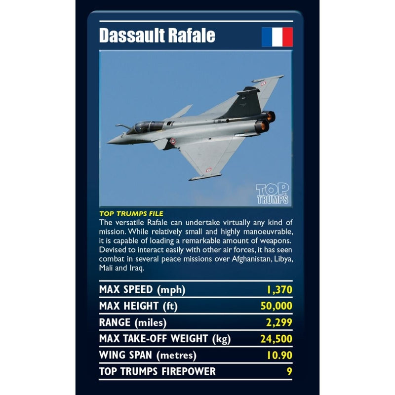 Ultimate Military Jets Top Trumps Card Game