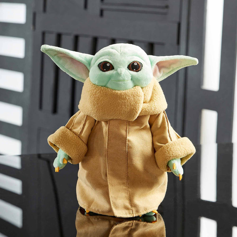 Disney Store Official Grogu Plush Soft Toy, Star Wars The Mandalorian, Baby Yoda, 25cm/9”, Cuddly Grogu Toy With Classic Robe and Embroidered Facial Features, Suitable for All Ages