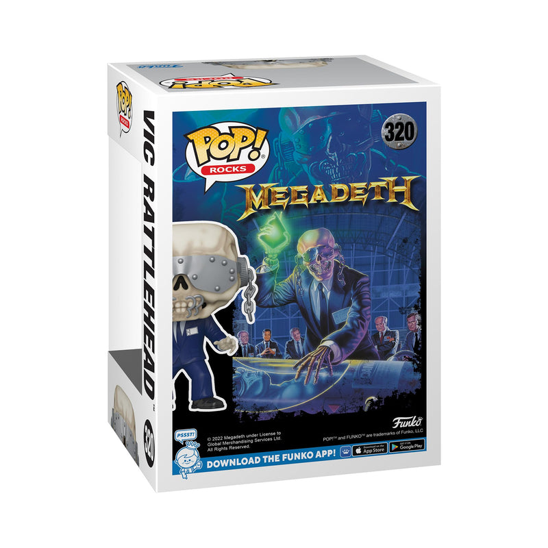 Funko POP! Rocks: Megadeath - Vic Rattlehead - Collectable Vinyl Figure - Gift Idea - Official Merchandise - Toys for Kids & Adults - Music Fans - Model Figure for Collectors and Display