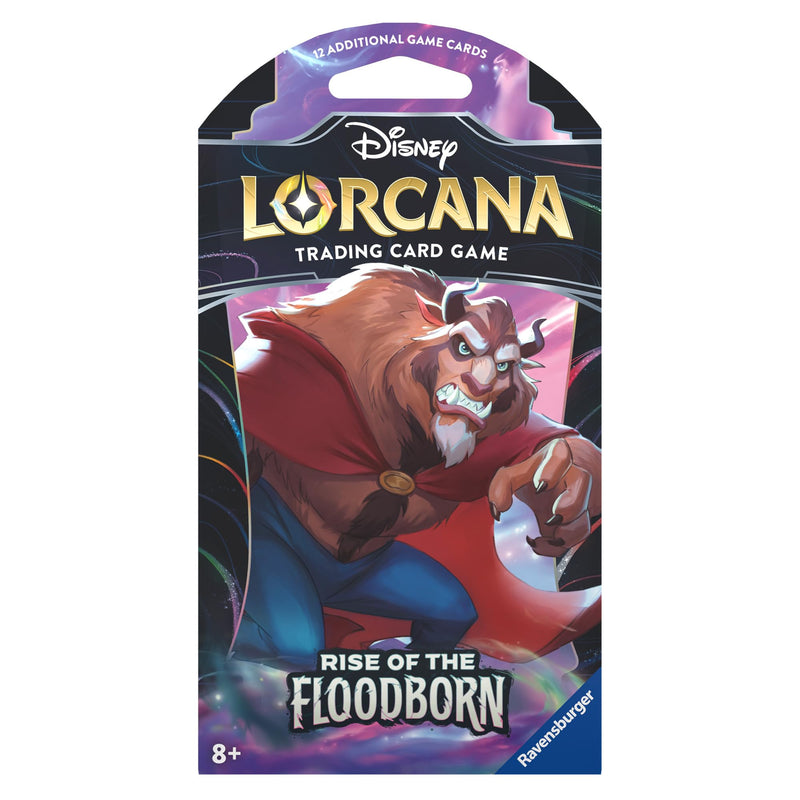 Ravensburger 11098247 Disney Lorcana Trading Cards Game for Adults and Kids 8 Years Up-Sleeved Booster (1 Individual Pack) -Set 2: Rise of The Floodborn, One Size