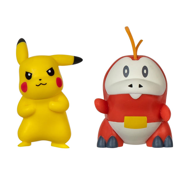 Pokémon Battle Figure First Partner 2 Pack - 2-Inch Fuecoco and Pikachu Battle Figures with Authentic Details