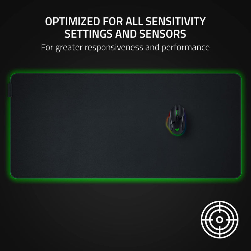 Razer Goliathus Chroma 3XL - Soft Gaming Mouse Mat (Micro-Textured Cloth Surface, Chroma RGB, Optimized for All Sensitivity Settings and Sensors, Inter-Device Color Synchronization) Black