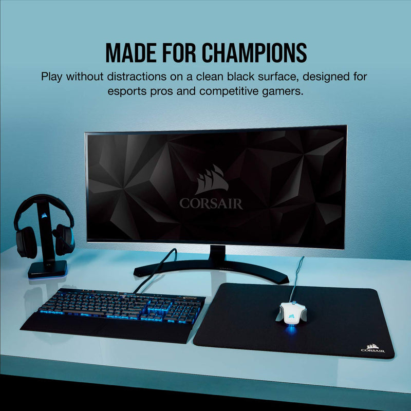 Corsair MM250 Champion Series, X-Large Premium Anti-Fray Cloth Performance Gaming Mouse Mat, Black