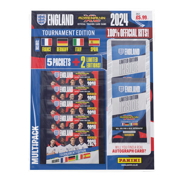 Panini England Adrenalyn XL 2024 Official Tournament Edition Trading Cards-Multipack, Mixed