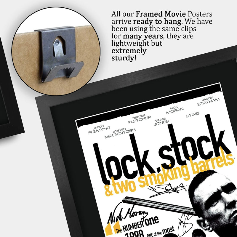 HWC Trading FR A3 Lock Stock Jason Statham, Vinnie Jones Gifts Printed Poster Signed Autograph Picture for Movie Memorabilia Fans - A3 Framed