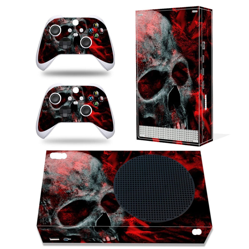 LEEWEE Protective Vinyl Skin Decal Cover For Xbox Series S Console Skins Wrap Sticker With Two Free Wireless Controller Decals(56806) Wrap Sticker (Color : 1)