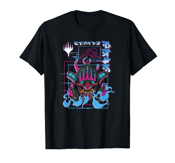 Magic: The Gathering Kamigawa Neon Samurai Poster T-Shirt