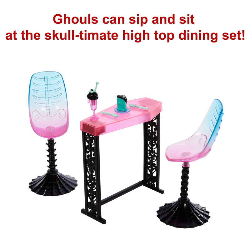 Monster High The Coffin Bean Playset, Café with Two Pets, Spooky Furniture, Pastry Treats and Drinks, Barista Counter, Kids Toys, Gift Set, HMV78