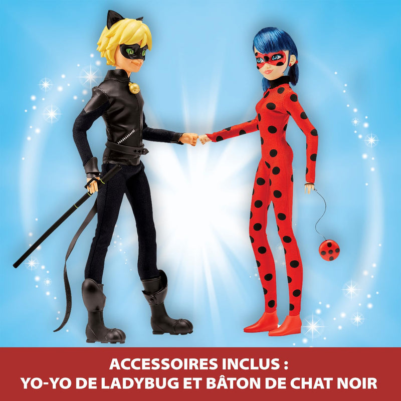 Bandai - Miraculous Ladybug - Miraculous Ladybug Cat Fashion Dolls 2 Pack