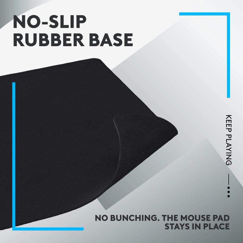 Logitech G G240 Cloth Gaming Mouse Pad, Optimised for Gaming Sensors, Moderate Surface Friction, Non-Slip Mouse Mat, Mac and PC Gaming Accessories, 340 x 280 x 1 mm