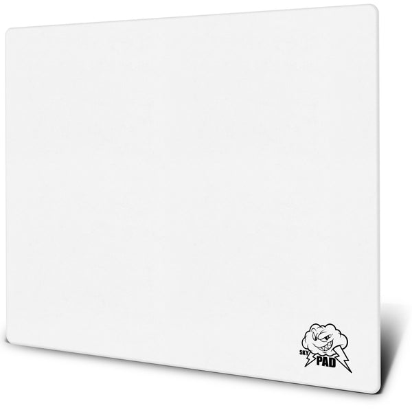 SkyPAD Glass 3.0 XL Gaming Mouse Pad with Cloud Logo | Professional Large Mouse Mat | 400x500mm | White | Special Glass Surface with Improved Precision and Speed