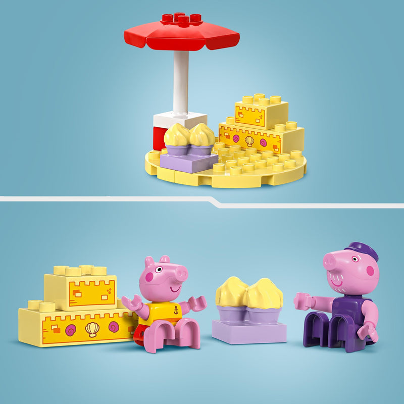 LEGO DUPLO Peppa Pig Boat Trip Toy, Early Development and Activity Toddler Toys with 2 Figures, Summer Bricks Set, Gift Idea for 2 Plus Year Old Girls & Boys 10432