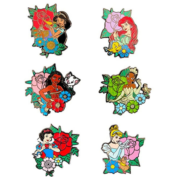 Loungefly - Disney - Princess - Blind Enamel Pin Purchase - Disney Princesses Enamel Pins - Cute Collectable Novelty Brooch - for Backpacks & Bags - Gift Idea - Official Merchandise