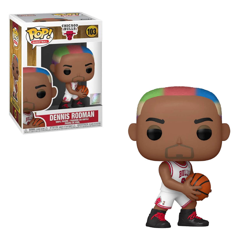 Funko POP! NBA: Legends - Dennis Rodman - (Bulls Home) Vinyl - Collectable Vinyl Figure - Gift Idea - Official Merchandise - Toys for Kids & Adults - Sports Fans - Model Figure for Collectors